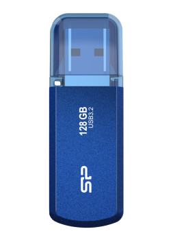 SILICON POWER USB Flash Drive Helios 202, 128GB, USB 3.2, μπλε