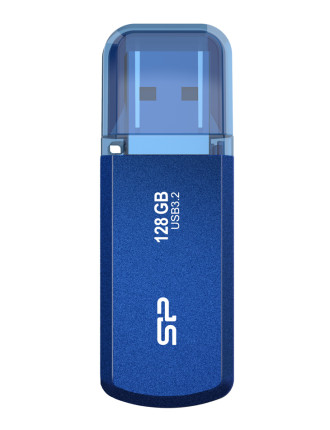 SILICON POWER USB Flash Drive Helios 202, 128GB, USB 3.2, μπλε SILICON POWER USB Flash Drive Helios 202, 128GB, USB 3.2, μπλε