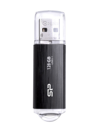 SILICON POWER USB Flash Drive Blaze B02, 128GB, USB 3.2, μαύρο