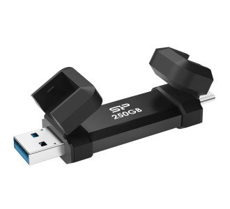 SILICON POWER εξωτερικός SSD Marvel Xtreme DS72, USB-C/USB 3.2, 250GB, μαύρο