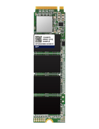 SILICON POWER industrial SSD NVMe PCIe Gen3x4 M.2 2280 MEC3K0E, 256GB, 2.600/2.000MBps, 3D TLC, -20~75 °C