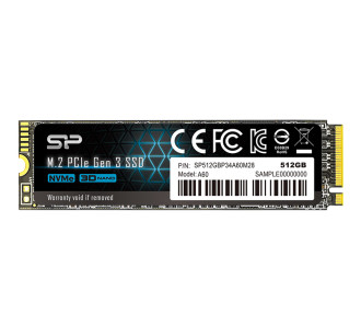 SILICON POWER SSD PCIe Gen3x4 P34A60 M.2 2280, 512GB, 2.200-1.600MB/s