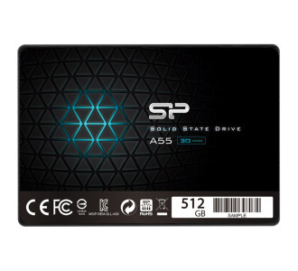 SILICON POWER SSD A55 512GB, 2.5", SATA III, 500-450MB/s, 7mm