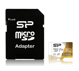 SILICON POWER κάρτα μνήμης microSDXC Superior Pro, 512GB, Class 10 UHS-I U3 A1 V30 SILICON POWER κάρτα μνήμης microSDXC Superior Pro, 512GB, Class 10 UHS-I U3 A1 V30
