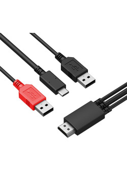 XP-PEN HDMI σε USB-C & 2x USB SPE40 για ταμπλέτα σχεδίασης, 1.5m, μαύρο