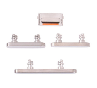 Ανταλλακτικά πλαϊνά πλήκτρα SPIP13P-0010 για iPhone 13 Pro, ασημί Ανταλλακτικά πλαϊνά πλήκτρα SPIP13P-0010 για iPhone 13 Pro, ασημί