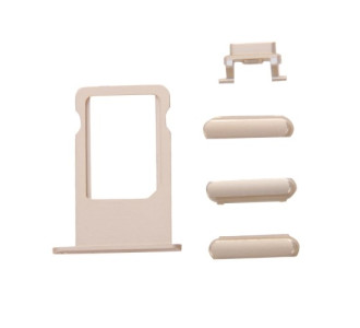 Πλαϊνά πλήκτρα και Βάση Sim για iPhone 6s, Gold