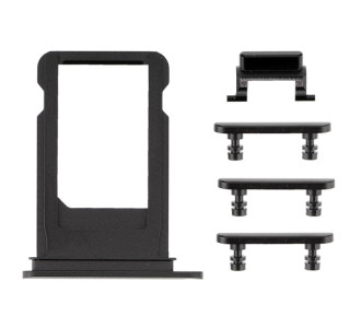 Πλαϊνά πλήκτρα και Βάση Sim για iPhone 7, Black