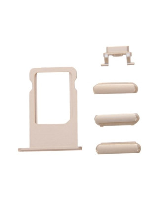 Πλαϊνά πλήκτρα και Βάση Sim για iPhone 7, Gold