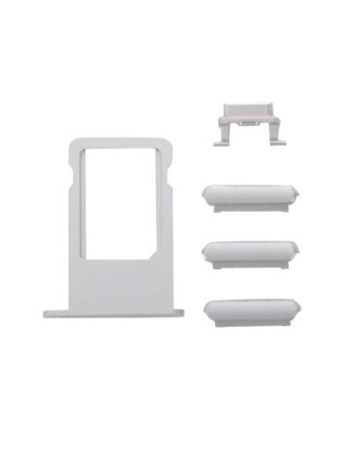 Πλαϊνά πλήκτρα και Βάση Sim για iPhone 7 Plus, Silver