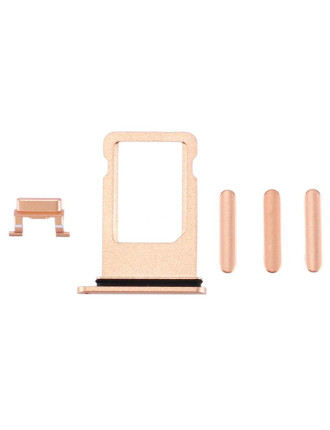 Υποδοχή κάρτας SIM και Side Button για iPhone 8, χρυσό