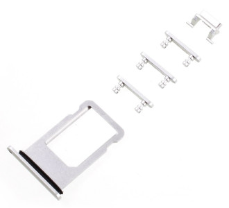 Υποδοχή Κάρτας SIM και Side Button για iPhone 8 Plus, ασημί Υποδοχή Κάρτας SIM και Side Button για iPhone 8 Plus, ασημί