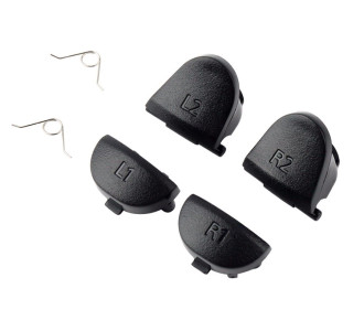 Ανταλλακτικά πλήκτρα SPPS4-0008 για χειριστήριο Dualshock PS4, μαύρα Ανταλλακτικά πλήκτρα SPPS4-0008 για χειριστήριο Dualshock PS4, μαύρα