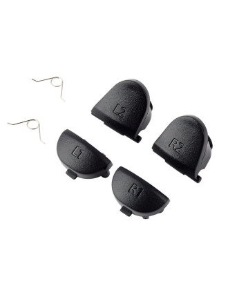 Ανταλλακτικά πλήκτρα SPPS4-0008 για χειριστήριο Dualshock PS4, μαύρα Ανταλλακτικά πλήκτρα SPPS4-0008 για χειριστήριο Dualshock PS4, μαύρα