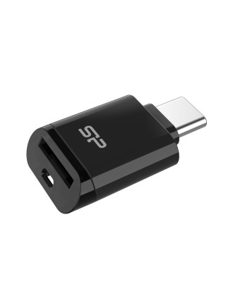 SILICON POWER card reader C200 για micro SD, USB-C, USB 3.2, 180/165MBps, μαύρο