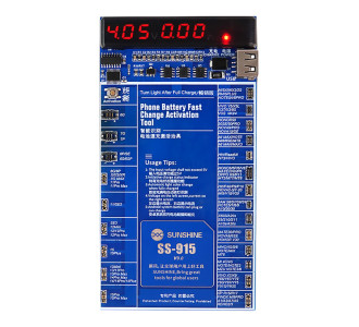 SUNSHINE tester μπαταριών SS-915 για Apple & Android smartphone, V9.0