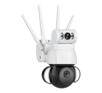 SECTEC smart κάμερα ST-428-4M-DL με προβολείς, dual lens, 4MP, Onvif PTZ