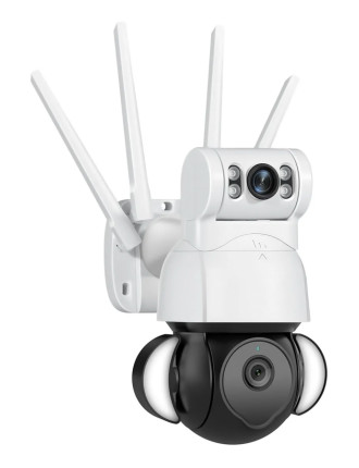 SECTEC smart κάμερα ST-428-4M-DL με προβολείς, dual lens, 4MP, Onvif PTZ