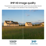 SECTEC smart ηλιακή κάμερα ST-515C-3M-4G-BK, 3MP, 4G, SD, PTZ, IP65