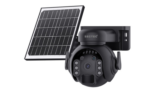 SECTEC smart ηλιακή κάμερα ST-515C-3M-4G-BK, 3MP, 4G, SD, PTZ, IP65