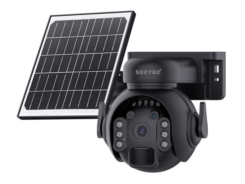 SECTEC smart ηλιακή κάμερα ST-515C-3M-4G-BK, 3MP, 4G, SD, PTZ, IP65
