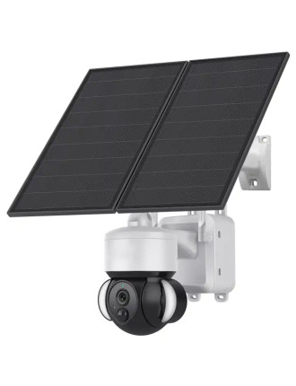 SECTEC smart ηλιακή κάμερα ST-518, 3MP, 4G, PIR, PTZ, SD, 20000mAh, IP65