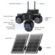 SECTEC smart ηλιακή κάμερα ST-523-9MAOV-4G-EU, triple lens, 3MP, 4G, SD, PTZ, IP66