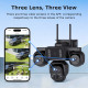 SECTEC smart ηλιακή κάμερα ST-523-9MAOV-4G-EU, triple lens, 3MP, 4G, SD, PTZ, IP66