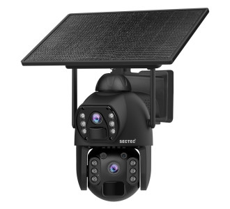 SECTEC smart ηλιακή κάμερα ST-536-6MAOV-4G-EU, dual lens, 3MP, 4G, SD, PTZ, IP66