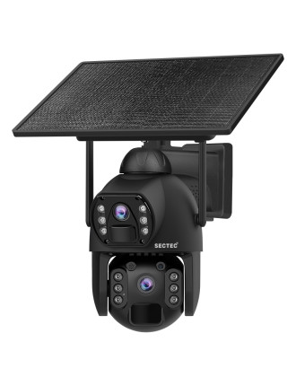 SECTEC smart ηλιακή κάμερα ST-536-6MAOV-4G-EU, dual lens, 3MP, 4G, SD, PTZ, IP66
