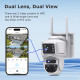 SECTEC smart ηλιακή κάμερα ST-537-6MAOV, dual lens, 3MP, WiFi, SD, PTZ, IP66 SECTEC smart ηλιακή κάμερα ST-537-6MAOV, dual lens, 3MP, WiFi, SD, PTZ, IP66