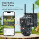 SECTEC smart ηλιακή κάμερα κυνηγού ST-537-6MAOV-4G-EU-G, dual lens, 3MP, 4G, SD, PTZ, IP66 SECTEC smart ηλιακή κάμερα κυνηγού ST-537-6MAOV-4G-EU-G, dual lens, 3MP, 4G, SD, PTZ, IP66