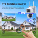 SECTEC smart ηλιακή κάμερα ST-537-6MAOV, dual lens, 3MP, WiFi, SD, PTZ, IP66 SECTEC smart ηλιακή κάμερα ST-537-6MAOV, dual lens, 3MP, WiFi, SD, PTZ, IP66