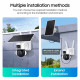 SECTEC smart ηλιακή κάμερα ST-538-6MAOV, dual lens, 3MP, WiFi, SD, PTZ, IP66 SECTEC smart ηλιακή κάμερα ST-538-6MAOV, dual lens, 3MP, WiFi, SD, PTZ, IP66