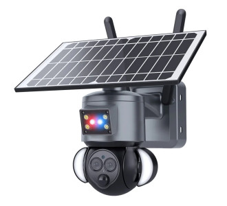 SECTEC smart ηλιακή κάμερα ST-558-6M-12X-4G-EU, προβολείς, 3MP, 4G, PTZ