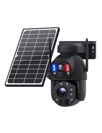 SECTEC smart ηλιακή κάμερα ST-5986M, 3MP dual lens, 20x zoom, 4G, SD, PTZ