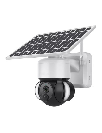 SECTEC smart ηλιακή κάμερα ST-S518M-3M με προβολείς, 3MP, Wi-Fi, PTZ