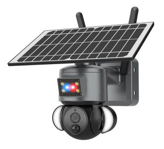 SECTEC smart ηλιακή κάμερα ST-S528M-4G-3MASR με προβολείς, 3MP, 4G, PTZ