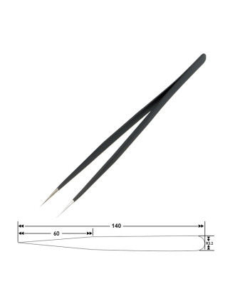 SPROTEK ESD αντιστατική τσιμπίδα ST-T508, 140mm, ίσια