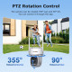 SECTEC σύστημα παρακολούθησης 4x smart ηλιακών καμερών ST-WRK04-EU με hub, 3MP, WiFi, SD, PTZ, IP66 SECTEC σύστημα παρακολούθησης 4x smart ηλιακών καμερών ST-WRK04-EU με hub, 3MP, WiFi, SD, PTZ, IP66