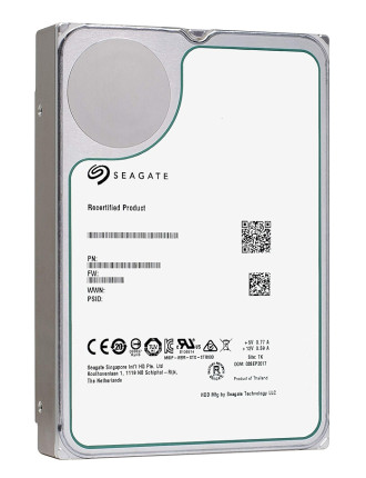 SEAGATE σκληρός δίσκος Enterprise 3.5", 10TB, 256MB, 7200RPM, 6Gb/s, Factory Recertified
