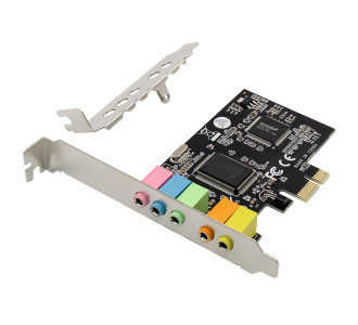 POWERTECH κάρτα επέκτασης PCIe σε 6x channel audio ST17, CM8738