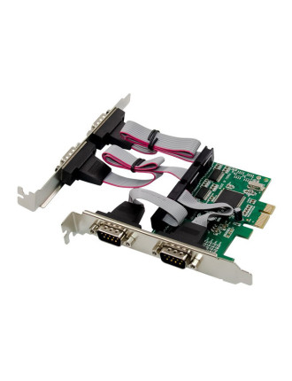 POWERTECH κάρτα επέκτασης PCIe σε 4x RS232 ST310, CH384L