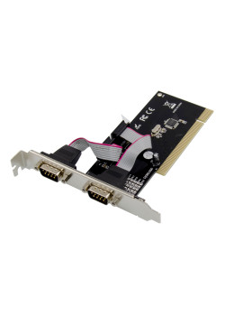 POWERTECH κάρτα επέκτασης PCI σε 2x serial ST320, WHC351Q