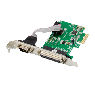 POWERTECH κάρτα επέκτασης PCIe σε serial & parallel ST39, WCH CH382L POWERTECH κάρτα επέκτασης PCIe σε serial & parallel ST39, WCH CH382L