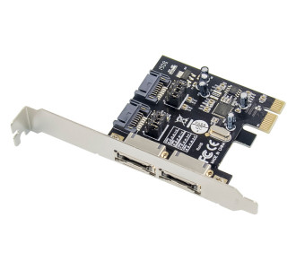 POWERTECH κάρτα επέκτασης PCIe σε 2x SATA ST51, ASM1061, low profile POWERTECH κάρτα επέκτασης PCIe σε 2x SATA ST51, ASM1061, low profile