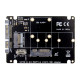 POWERTECH κάρτα μετατροπής 2.5" SATA σε M.2 B & mSATA SSD ST525, 6Gbps