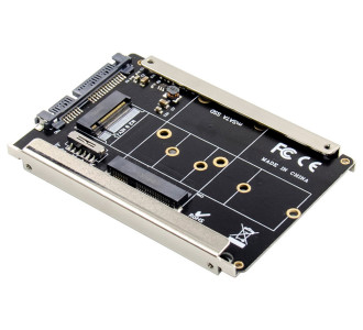 POWERTECH κάρτα μετατροπής 2.5" SATA σε M.2 B & mSATA SSD ST525, 6Gbps