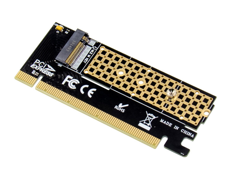 POWERTECH κάρτα επέκτασης 16x PCIe σε M.2 M Key NVMe ST529