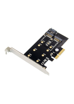 POWERTECH κάρτα επέκτασης 4x PCIe σε M.2 B & M NGFF/NVME ST59